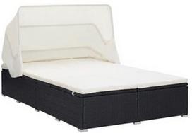 Gultas VLX Double Sun Lounger 310235, juodas