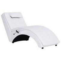Fotelis VLX Massage Chaise Longue 281345, baltas, 54 cm x 145 cm x 72 cm
