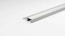  Aliumininė laiptų juostelė ARCANSAS 045P1/90, 900 x 42 mm, h-10 mm, sidabro spalvos, satinas