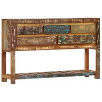 Komoda VLX Solid Reclaimed Wood 247478, ruda, 120x30x75 cm