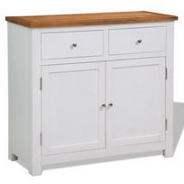Komoda VLX Sideboard 247123, ruda/balta, 33.5x90x83 cm