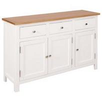 Komoda VLX Sideboard 247122, ruda/balta, 33.5x110x70 cm