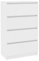 Komoda VLX Sideboard Chipboard, balta, 60x35x98.5 cm