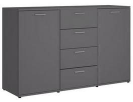Komoda VLX Sideboard 801330, pilka, 120x35.5x75 cm