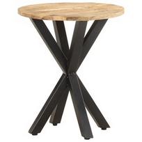 Kavos staliukas VLX Solid Mango Wood 320656, šviesiai ruda, 480 mm x 480 mm x 560 mm