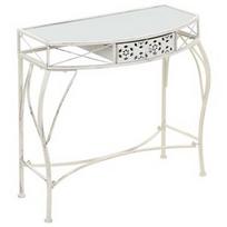Kavos staliukas VLX Side Table French Style, baltas, 820 mm x 390 mm x 760 mm