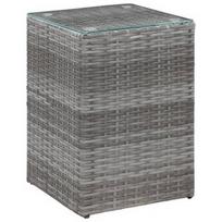 Kavos staliukas VLX Side Table, pilkas, 350 mm x 350 mm x 520 mm