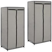 Spinta VLX Folding Wardrobe 2 Piece Set 282444, pilka, 750 cm x 50 cm x 160 cm
