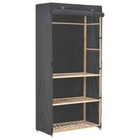 Spinta VLX Wardrobe 3 Tier, juoda/smėlio, 79 cm x 40 cm x 170 cm