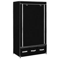 Spinta VLX Folding Wardrobe 282457, juoda, 870 cm x 490 cm x 159 cm