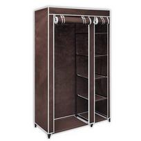 Spinta VLX Fabric Wardrobe, ruda/balta, 110 cm x 45 cm x 175 cm
