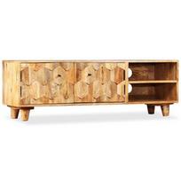 TV staliukas VLX Solid Mango Wood 245136, rudas, 1180 mm x 350 mm x 400 mm
