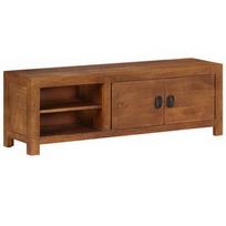TV staliukas VLX Solid Mango Wood 247941, rudas, 400 mm x 1200 mm x 300 mm
