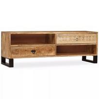 TV staliukas VLX Solid Mango Wood 244940, rudas, 300 mm x 1200 mm x 400 mm