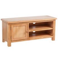 TV staliukas VLX Solid Oak Wood 241679, rudas, 360 mm x 1030 mm x 460 mm