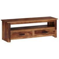 TV staliukas VLX Solid Sheesham Wood 247715, rudas, 300 mm x 1180 mm x 400 mm