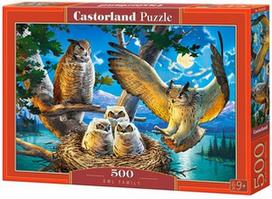 Dėlionė Castorland Owl Family, 500 vnt.