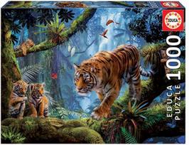 Dėlionė Educa Borras Tigers 17662, 1000 vnt.