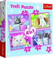 Dėlionė Trefl 4In1 Cats, 207 vnt.