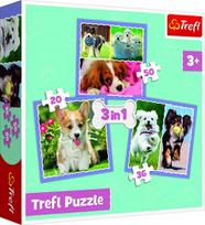 Dėlionė Trefl 3In1 Puppies, 106 vnt.