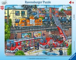 Dėlionė Ravensburger Firefighting Fire Truck, 48 vnt.