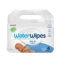 serveteles dregnos -  WATER WIPES drėgnos servetėlės kūdikiams, 4 x 60 vnt. - 1 nuotrauka