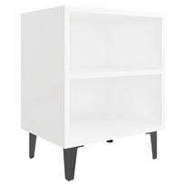 Naktinis staliukas VLX With Metal Legs 805809, baltas, 30x40x50 cm