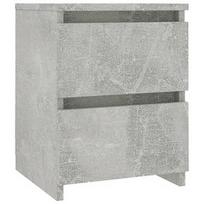 Naktinis staliukas VLX Bedside Cabinet 800521, pilkas, 30x30x40 cm