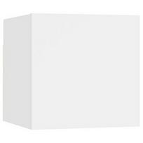 Naktinis staliukas VLX Chipboard 3079706, baltas, 30x30.5x30 cm