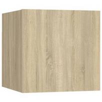 Naktinis staliukas VLX Chipboard 3079715, ąžuolo, 30x30.5x30 cm