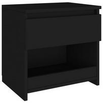 Naktinis staliukas VLX Bedside Cabinet 803445, juodas, 30x40x39 cm