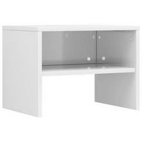 Naktinis staliukas VLX High Gloss 800075, baltas, 30x40x30 cm