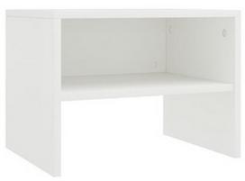 Naktinis staliukas VLX Bedside Cabinet 800063, baltas, 30x40x30 cm
