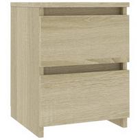 Naktinis staliukas VLX Chipboard 800519, ąžuolo, 30x30x40 cm