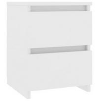 Naktinis staliukas VLX Chipboard 800513, baltas, 30x30x40 cm