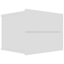 Naktinis staliukas VLX Chipboard 801053, baltas, 40x30x30 cm