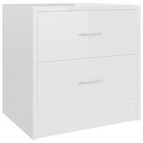 Naktinis staliukas VLX 801047, baltas, 40x30x40 cm