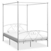 Lova VLX Conopy 284430, balta, 209x167.5 cm, su grotelėmis
