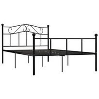 Lova VLX Story Metal, juoda, 208x147.5 cm, su grotelėmis