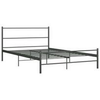 Lova VLX Metal Minimalism, pilka, 205x147 cm, su grotelėmis