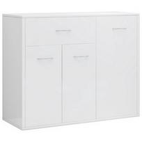 Komoda VLX High Gloss 800681, balta, 30x88x70 cm