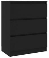 Komoda VLX Sideboard 801383, juoda, 33.5x60x76 cm