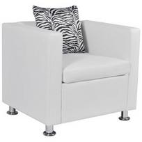 Fotelis VLX Cube 242213, baltas, 70 cm x 62.5 cm x 63 cm