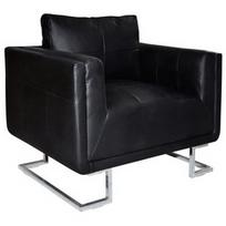 Fotelis VLX Cube 241004, juodas, 63 cm x 85.5 cm x 74 cm