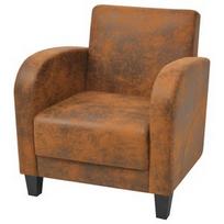 Fotelis VLX Armchair 243588, rudas, 72 cm x 73 cm x 76 cm