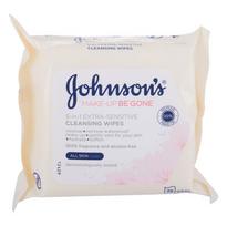 Johnson´s Face Care Extra Sensitive 25vnt Moterims Valomosios servetėlės