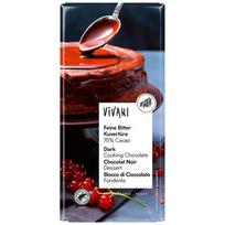 Vivani Juodasis šokoladas 70% gaminimui, ekologiškas