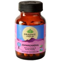 Organic India Ašvaganda. Maisto papildas