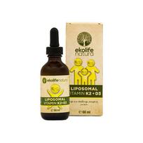 Ekolife natura Vitaminas K2 + D3 liposomose, 2000 TV. Maisto papildas