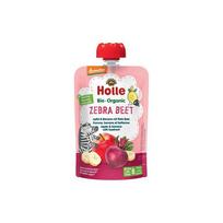 Obuolių tyrelė su bananais ir burokėliais ZEBRA BEET, kūdikiams nuo 6 mėn., biodinaminė
